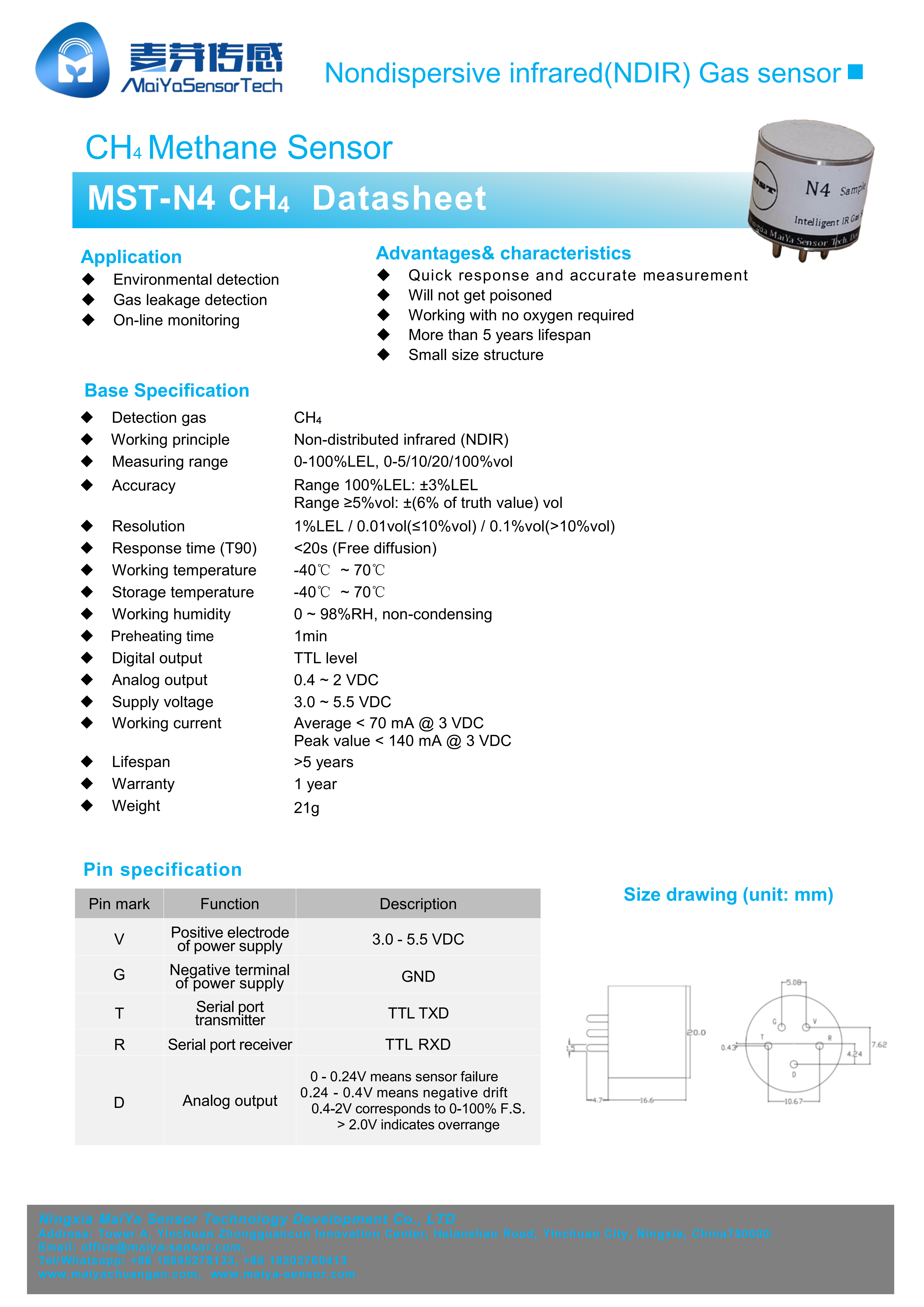 MST-N4 CH4 IR sensor Datasheet_01.png